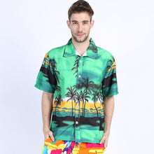 Load image into Gallery viewer, Mens Hawaii Shirt For Summer Beach Leisure Fashion Floral Tropical Seaside Hawaiian Shirts 2018 New Casual Camisas Short Sleeve

