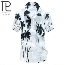 Load image into Gallery viewer, Mens Hawaiian Shirt Male Casual camisa masculina Printed Beach Shirts Short Sleeve brand clothing Free Shipping Asian Size 5XL
