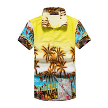 Load image into Gallery viewer, Mens Hawaiian Shirts Short Sleeve Tropical Palm Shirts Men Summer camisa masculina Fancy Beach Shirts Men Holiday Party Clothing
