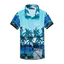 Load image into Gallery viewer, Mens Hawaiian Shirts Short Sleeve Tropical Palm Shirts Men Summer camisa masculina Fancy Beach Shirts Men Holiday Party Clothing
