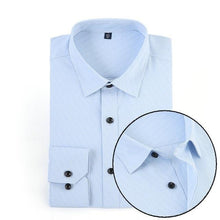 Load image into Gallery viewer, Mens Shirts Long Sleeve 2018 Male Tuxedo Shirt Cotton Mens Dress Shirts Slim Fit White Black Wedding Shirt Men Chemise Homme 5XL
