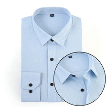 Load image into Gallery viewer, Mens Shirts Long Sleeve 2018 Male Tuxedo Shirt Cotton Mens Dress Shirts Slim Fit White Black Wedding Shirt Men Chemise Homme 5XL
