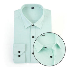 Load image into Gallery viewer, Mens Shirts Long Sleeve 2018 Male Tuxedo Shirt Cotton Mens Dress Shirts Slim Fit White Black Wedding Shirt Men Chemise Homme 5XL
