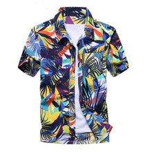 Load image into Gallery viewer, Mens Summer Beach Hawaiian Shirt 2018 Brand Short Sleeve Plus Size Floral Shirts Men Casual Holiday Vacation Clothing Camisas
