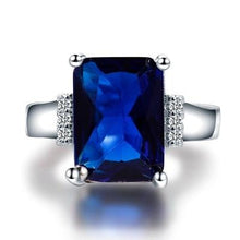 Load image into Gallery viewer, New 10x14MM Mystic Fire Rainbow Topaz Engagement Wedding Ring Solid 925 Sterling Rectangle Unique Top Brand Jewelry Accessories
