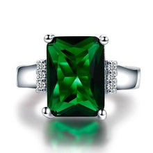 Load image into Gallery viewer, New 10x14MM Mystic Fire Rainbow Topaz Engagement Wedding Ring Solid 925 Sterling Rectangle Unique Top Brand Jewelry Accessories
