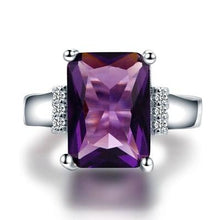 Load image into Gallery viewer, New 10x14MM Mystic Fire Rainbow Topaz Engagement Wedding Ring Solid 925 Sterling Rectangle Unique Top Brand Jewelry Accessories
