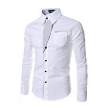Загрузить изображение в средство просмотра галереи, New 2018 Men&#39;s Pure Cotton Shirt Slim Fit Fashion Long Sleeve Casual Business Shirts Men Dress Shirts High Quality Camisas
