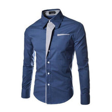 Загрузить изображение в средство просмотра галереи, New 2018 Men&#39;s Pure Cotton Shirt Slim Fit Fashion Long Sleeve Casual Business Shirts Men Dress Shirts High Quality Camisas
