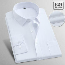 Load image into Gallery viewer, New 2018 Spring Autumn Solid Plus Size 8XL Slim Fit Cotton Men Dress Shirts Long sleeve Mens Casual Shirt Social Shirts
