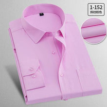 Load image into Gallery viewer, New 2018 Spring Autumn Solid Plus Size 8XL Slim Fit Cotton Men Dress Shirts Long sleeve Mens Casual Shirt Social Shirts
