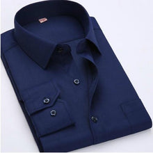 Загрузить изображение в средство просмотра галереи, New Arrived 2018 mens work shirts Brand soft Long sleeve square collar regular striped /twill men dress shirts white male tops
