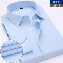 Загрузить изображение в средство просмотра галереи, New Arrived 2018 mens work shirts Brand soft Long sleeve square collar regular striped /twill men dress shirts white male tops
