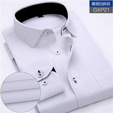 Загрузить изображение в средство просмотра галереи, New Arrived 2018 mens work shirts Brand soft Long sleeve square collar regular striped /twill men dress shirts white male tops

