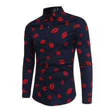 Загрузить изображение в средство просмотра галереи, New Men&#39;s Long Sleeve Casual Shirt Fashion Rose Flower 3D Printed Floral Shirt Turn-down Collar Slim Fit Shirt For Mens Clothing

