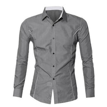 Load image into Gallery viewer, New Mens Work shirts Plus Size Social Business Luxury  Fashion shirts Brand Long sleeve solid men shirts Male shirts Top #LM5650
