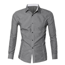 Load image into Gallery viewer, New Mens Work shirts Plus Size Social Business Luxury  Fashion shirts Brand Long sleeve solid men shirts Male shirts Top #LM5650
