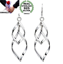 画像をギャラリービューアに読み込む, OMHXZJ Wholesale Fashion jewelry Bohemia Tassel double twist 925 sterling silver charms Earrings YS13
