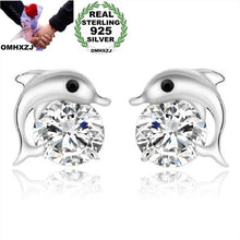 Загрузить изображение в средство просмотра галереи, OMHXZJ wholesale Fashion jewelry crystal heart International certification Amethyst real 925 sterling silver Stud earrings YS03

