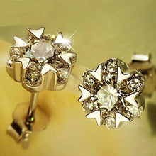 Загрузить изображение в средство просмотра галереи, OMHXZJ wholesale Fashion jewelry crystal heart International certification Amethyst real 925 sterling silver Stud earrings YS03
