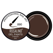 Load image into Gallery viewer, ROSALIND 5ML Painting Gel Varnish 142 Colors Gel Nail Polish Set For Manicure DIY Top Base Coat Hybird Design Of Nail Art Primer
