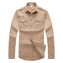 Load image into Gallery viewer, TACVASEN Autumn Military Clothing Men Tactical Shirt Summer Slim Long Sleeve Shirt Men's Cotton Shirts Casual Clothes TD-LHZ-005
