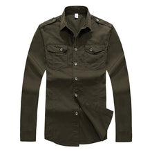 Load image into Gallery viewer, TACVASEN Autumn Military Clothing Men Tactical Shirt Summer Slim Long Sleeve Shirt Men's Cotton Shirts Casual Clothes TD-LHZ-005
