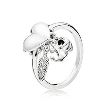 Load image into Gallery viewer, Women 925 Silver Charms Ring Diy Wheat Ears Style Princess Crown With Crystal For Women Jewelry
