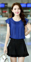 画像をギャラリービューアに読み込む, Women Blouse 2015 Summer Casual Plus Size Women Tops Fashion 2015 Chiffon Blouse Bat Sleeve Shirt Slim Blusa Feminina
