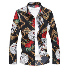 Load image into Gallery viewer, plus size 7XL shirt top silk men long sleeve 2018 spring mens designer dress shirt good quality
