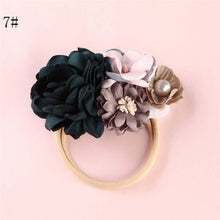 Load image into Gallery viewer, BalleenShiny Fashion Florals Headband Newborn Baby Elastic Princess Hairbands Child Kids Pearl Fresh Style Cute Headwear Gifts
