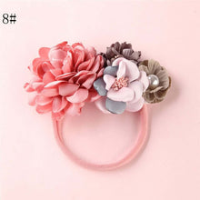 Load image into Gallery viewer, BalleenShiny Fashion Florals Headband Newborn Baby Elastic Princess Hairbands Child Kids Pearl Fresh Style Cute Headwear Gifts
