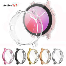 Load image into Gallery viewer, Case For Samsung galaxy watch active 2 active 1 cover bumper Accessories Protector Full coverage silicone Screen Protection
