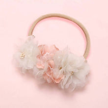 Load image into Gallery viewer, BalleenShiny Fashion Florals Headband Newborn Baby Elastic Princess Hairbands Child Kids Pearl Fresh Style Cute Headwear Gifts
