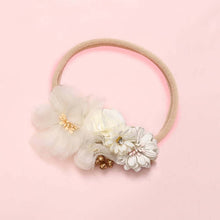 Load image into Gallery viewer, BalleenShiny Fashion Florals Headband Newborn Baby Elastic Princess Hairbands Child Kids Pearl Fresh Style Cute Headwear Gifts
