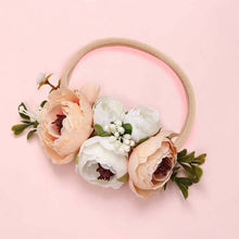 Load image into Gallery viewer, BalleenShiny Fashion Florals Headband Newborn Baby Elastic Princess Hairbands Child Kids Pearl Fresh Style Cute Headwear Gifts
