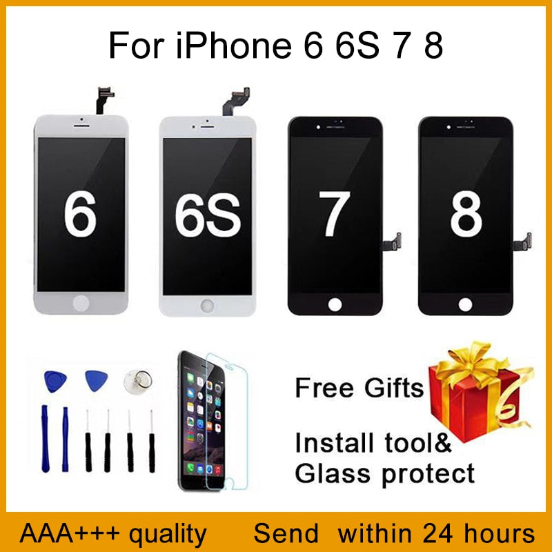 Perfect Quality  AAA+++ For iPhone 7 LCD Screen Diaplay 100% No Dead Pixel Replacement Pantalla For iPhone 6 6S 7 8 Plus X LCD