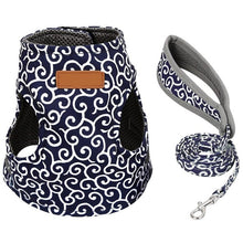 Загрузить изображение в средство просмотра галереи, Pet Dog Cat Vest Outdoor Travel Harness Leash Set for Puppy Cat Rabbit Floral Pattern Kitten Walking Harnesses Pet Cat Products
