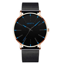 Загрузить изображение в средство просмотра галереи, 2020 Minimalist Men&#39;s Fashion Ultra Thin Watches Simple Men Business Stainless Steel Mesh Belt Quartz Watch Relogio Masculino
