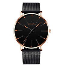 Загрузить изображение в средство просмотра галереи, 2020 Minimalist Men&#39;s Fashion Ultra Thin Watches Simple Men Business Stainless Steel Mesh Belt Quartz Watch Relogio Masculino
