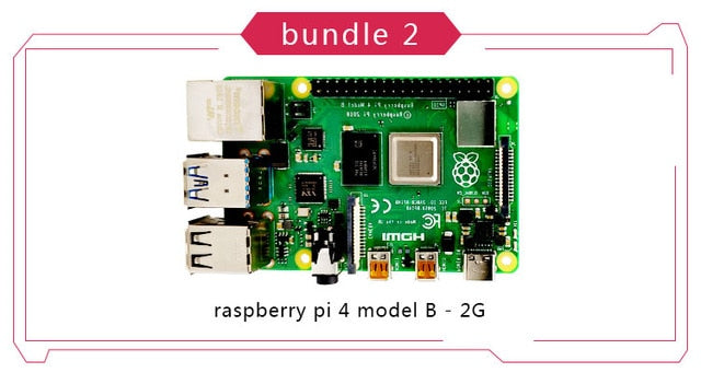 Official Original Raspberry Pi 4 Model B Development Board Kit RAM 2G 4G 8G 4 Core CPU 1.5Ghz 3 Speeder Than Pi 3B+