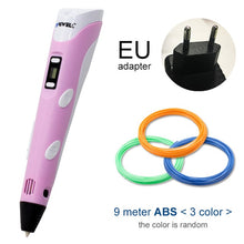 Load image into Gallery viewer, Myriwell 3D Pen DIY 3D Printer Pen Drawing Pens 3d Printing Best for Kids With ABS Filament 1.75mm Christmas Birthday Gift
