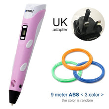 Load image into Gallery viewer, Myriwell 3D Pen DIY 3D Printer Pen Drawing Pens 3d Printing Best for Kids With ABS Filament 1.75mm Christmas Birthday Gift
