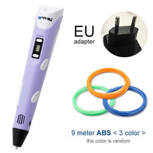 Load image into Gallery viewer, Myriwell 3D Pen DIY 3D Printer Pen Drawing Pens 3d Printing Best for Kids With ABS Filament 1.75mm Christmas Birthday Gift
