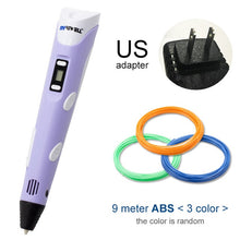 Load image into Gallery viewer, Myriwell 3D Pen DIY 3D Printer Pen Drawing Pens 3d Printing Best for Kids With ABS Filament 1.75mm Christmas Birthday Gift
