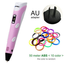 Load image into Gallery viewer, Myriwell 3D Pen DIY 3D Printer Pen Drawing Pens 3d Printing Best for Kids With ABS Filament 1.75mm Christmas Birthday Gift
