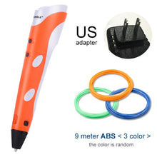 Загрузить изображение в средство просмотра галереи, Myriwell 3D Pen Original DIY 3D Printing Pen With 1.75mm ABS Filament Creative Toy Birthday Gift For Kids Design Drawing
