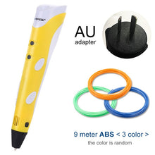Загрузить изображение в средство просмотра галереи, Myriwell 3D Pen Original DIY 3D Printing Pen With 1.75mm ABS Filament Creative Toy Birthday Gift For Kids Design Drawing

