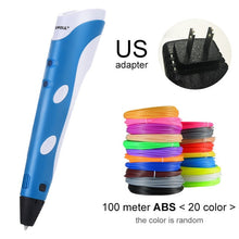 Загрузить изображение в средство просмотра галереи, Myriwell 3D Pen Original DIY 3D Printing Pen With 1.75mm ABS Filament Creative Toy Birthday Gift For Kids Design Drawing
