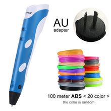 Загрузить изображение в средство просмотра галереи, Myriwell 3D Pen Original DIY 3D Printing Pen With 1.75mm ABS Filament Creative Toy Birthday Gift For Kids Design Drawing
